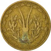 French West Africa, 25 Francs, 1957, Paris, TTB, Aluminum-Bronze, KM:9