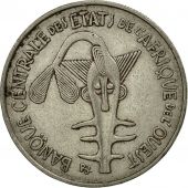 West African States, 100 Francs, 1975, Paris, EF(40-45), Nickel, KM:4