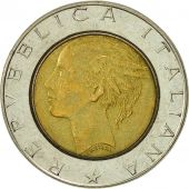 Italy, 500 Lire, 1989, Rome, EF(40-45), Bi-Metallic, KM:111