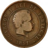 Portugal, Carlos I, 20 Reis, 1891, TB+, Bronze, KM:533