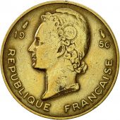 French West Africa, 10 Francs, 1956, Paris, EF(40-45), Aluminum-Bronze, KM:6