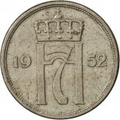 Norway, Haakon VII, 10 re, 1952, EF(40-45), Copper-nickel, KM:396