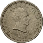 Uruguay, 25 Centesimos, 1960, EF(40-45), Copper-nickel, KM:40