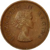 South Africa, Elizabeth II, 1/2 Penny, 1959, EF(40-45), Bronze, KM:45