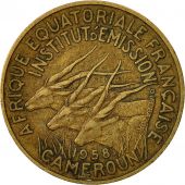 Cameroon, 10 Francs, 1958, EF(40-45), Aluminum-Bronze, KM:11