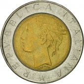 Italy, 500 Lire, 1985, Rome, AU(50-53), Bi-Metallic, KM:111