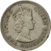 Mauritius, Elizabeth II, 1/4 Rupee, 1975, EF(40-45), Copper-nickel, KM:36