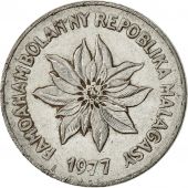 Madagascar, 5 Francs, Ariary, 1977, Paris, TTB, Stainless Steel, KM:10