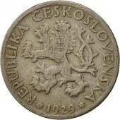 Czechoslovakia, Koruna, 1929, EF(40-45), Copper-nickel, KM:4