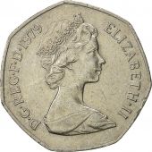 Grande-Bretagne, Elizabeth II, 50 New Pence, 1979, TTB, Copper-nickel, KM:913