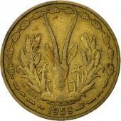 West African States, 10 Francs, 1959, Paris, EF(40-45), Aluminum-Bronze, KM:1