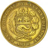 Peru, 10 Soles, 1978, Lima, EF(40-45), Brass, KM:272.2