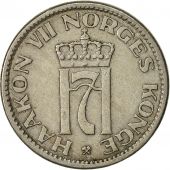Norway, Haakon VII, 50 re, 1953, EF(40-45), Copper-nickel, KM:402