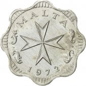 Malta, 2 Mils, 1972, MS(63), Aluminum, KM:5