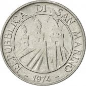 San Marino, 2 Lire, 1974, Rome, SUP, Aluminium, KM:31