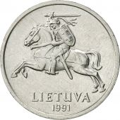 Lithuania, Centas, 1991, AU(50-53), Aluminum, KM:85