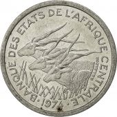 Central African States, Franc, 1974, Paris, AU(50-53), Aluminum, KM:8