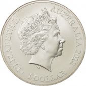 Australie, Elizabeth II, Dollar, 2012, Royal Australian Mint, FDC, Argent