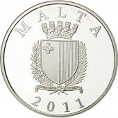 Malta, 10 Euro, 2011, MS(65-70), Silver, KM:142