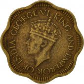 Ceylon, George VI, 10 Cents, 1944, TTB, Nickel-brass, KM:118