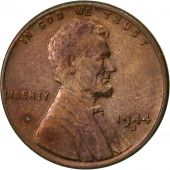 tats-Unis, Lincoln Cent, Cent, 1944, U.S. Mint, Denver, TTB, Laiton, KM:A132