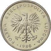 Eagle with wings open Poland 1986-20 Zlotych Copper-Nickel Coin