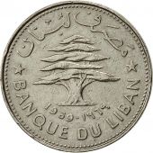 Lebanon, 50 Piastres, 1969, TTB, Nickel, KM:28.1