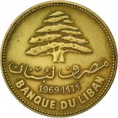 Lebanon, 25 Piastres, 1969, TTB, Nickel-brass, KM:27.1