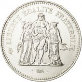 France, Hercule, 50 Francs, 1975, Paris, MS(63), Silver, KM:941.1, Gadoury:882