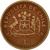 Coin, Chile, 100 Pesos, 1984, Santiago, EF(40-45), Aluminum-Bronze, KM:226.1