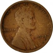 Monnaie, tats-Unis, Lincoln Cent, Cent, 1925, U.S. Mint, Philadelphie, TB