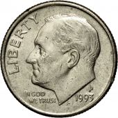 Monnaie, tats-Unis, Roosevelt Dime, Dime, 1993, U.S. Mint, Philadelphie, SUP