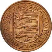 Coin, Guernsey, Elizabeth II, 2 New Pence, 1971, Heaton, EF(40-45), Bronze