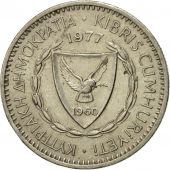 Coin, Cyprus, 25 Mils, 1977, AU(50-53), Copper-nickel, KM:40