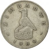 Coin, Zimbabwe, 50 Cents, 1980, EF(40-45), Copper-nickel, KM:5