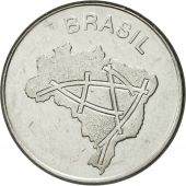 Coin, Brazil, 10 Cruzeiros, 1980, AU(50-53), Stainless Steel, KM:592.1