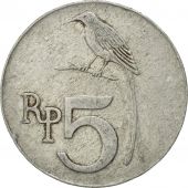 Monnaie, Indonsie, 5 Rupiah, 1970, TTB, Aluminium, KM:22