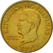 Coin, Philippines, 50 Sentimos, 1993, EF(40-45), Brass, KM:242.3