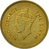 Monnaie, Ceylon, George VI, 25 Cents, 1951, TTB, Nickel-brass, KM:122
