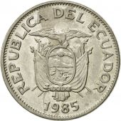 Monnaie, quateur, 50 Centavos, Cincuenta, 1985, TTB+, Nickel Clad Steel, KM:87