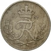 Monnaie, Danemark, Frederik IX, 10 re, 1957, Copenhagen, TTB, Copper-nickel