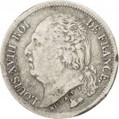France, Louis XVIII, 1/2 Franc 1823 A, KM 708.1