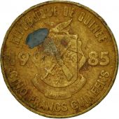 Monnaie, Guinea, 5 Francs, 1985, TB+, Brass Clad Steel, KM:53