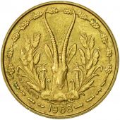 Coin, West African States, 5 Francs, 1968, Paris, AU(50-53)