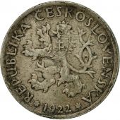 Monnaie, Tchcoslovaquie, Koruna, 1922, TB+, Copper-nickel, KM:4