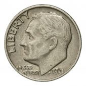 Coin, United States, Roosevelt Dime, Dime, 1971, U.S. Mint, Philadelphia