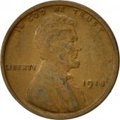 Monnaie, tats-Unis, Lincoln Cent, Cent, 1918, U.S. Mint, Philadelphie, TTB