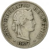 Coin, Switzerland, 5 Rappen, 1907, Bern, EF(40-45), Copper-nickel, KM:26