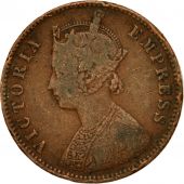 Coin, INDIA-BRITISH, Victoria, 1/4 Anna, 1889, VF(30-35), Copper, KM:486