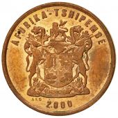Monnaie, Afrique du Sud, 2 Cents, 2000, TTB, Copper Plated Steel, KM:159